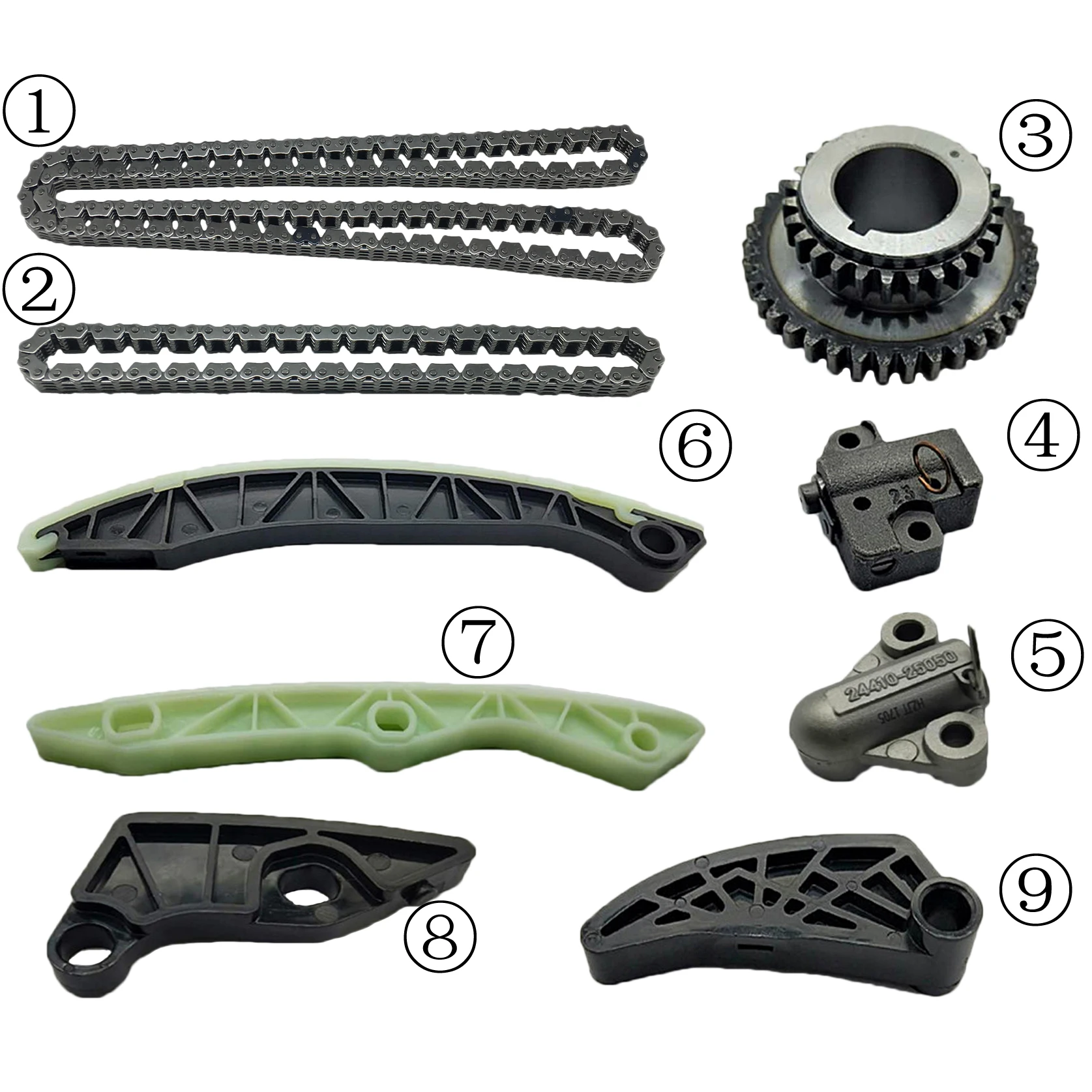 Engine Assembly Timing Chain Kit For 4b12 2.4l 2007timing Chain Kit Buy Timing Chain Kit For