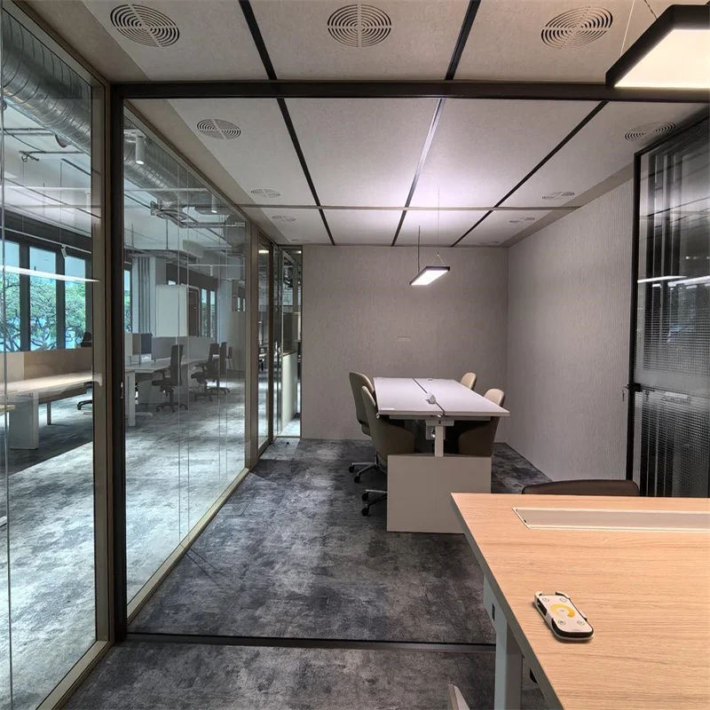 product 84mm wall thickness aluminum frame steel keel panoramic double glass partition for luxury spas-3