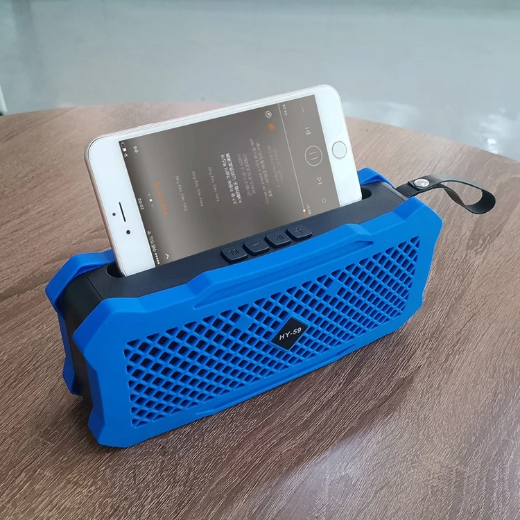 5W Waterproof HY-59 Bluetooth Speaker Audio Speaker Audio Bass Subwoofer Outdoor Portable Wireless Speaker + Mobile Power - ANKUX.COM