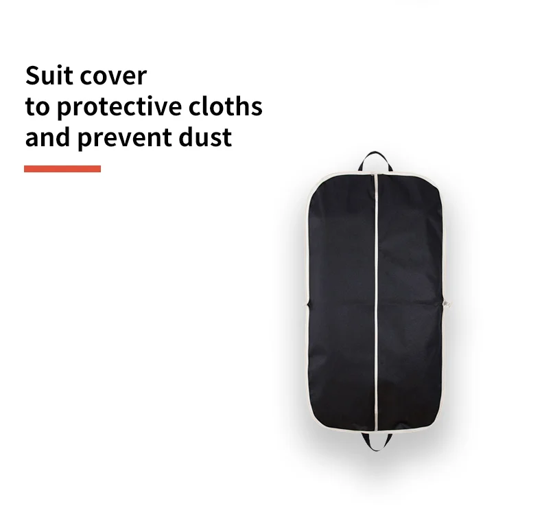 Side Zipper Foldable Clothes Cover Travel Storage Garment Suit Bag