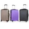 factory custom 20Inch,24Inch,28Inch 3pcs suitcase set ABS material travel luggage bags