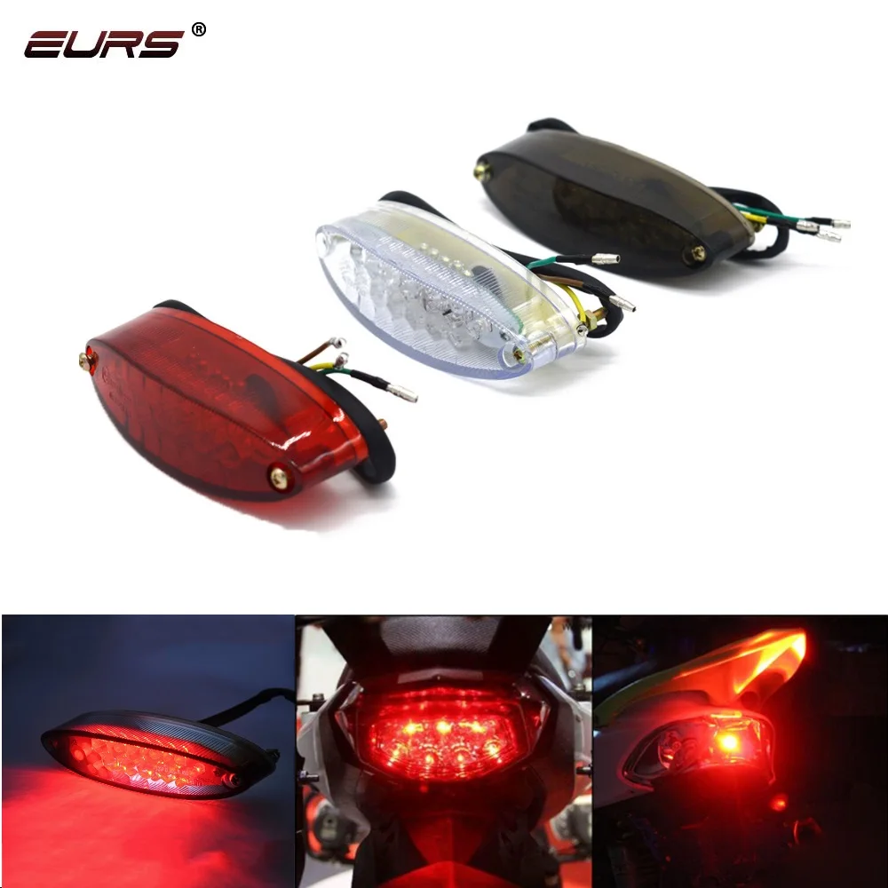 Feu Arrière Moto 28 LED - Stop, Position Et Plaque - Étanche 12V - Pour VTT, Quads