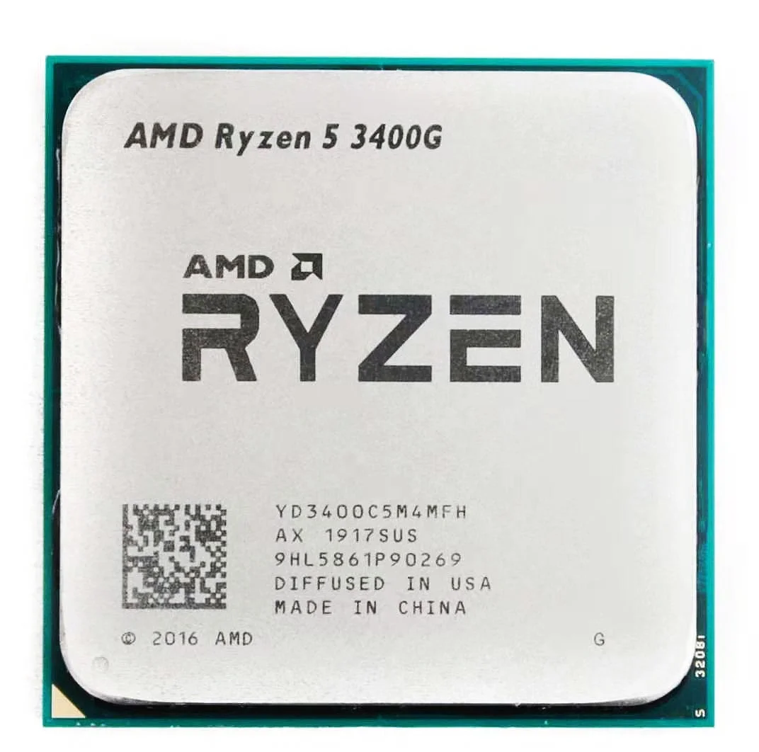 AMD R5 3400G - Quad-Core Desktop CPU with 4 MB L3 Cache