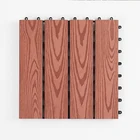 Textura de madeira piso wpc s&oacute;lidos decks varanda telha de assoalho ao ar livre 300x300x22mm fibra de madeira + PEAD WPC DIY deck telha interlock