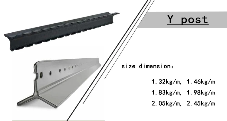 Y post Hot dipped galvanized Star picket for Temporary Construction Fencing Panels