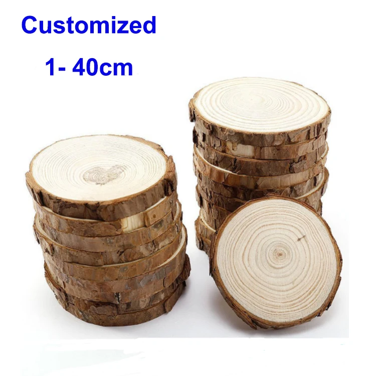 Variety Pack Natural Tree Wood Coasters with Bark