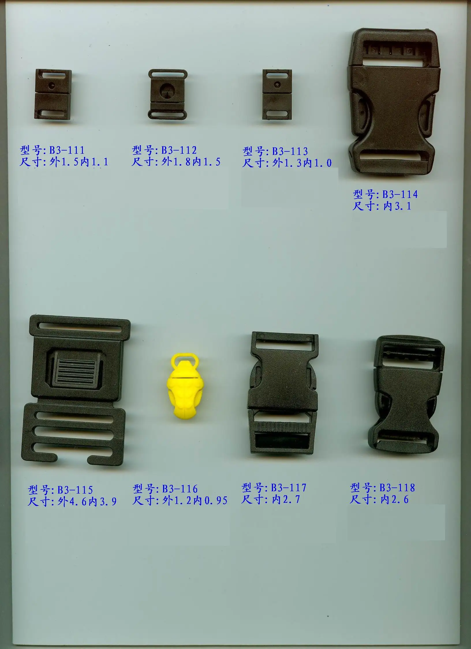 Plastic Buckle Clips 1 Inch Quick Release Buckle Colorful Breakaway