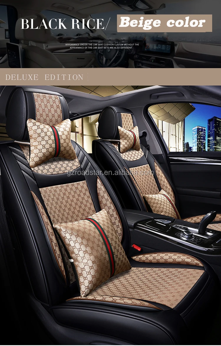 Full Set Seat Cover With Gucci Material Universal For Sedan Suv Fit For