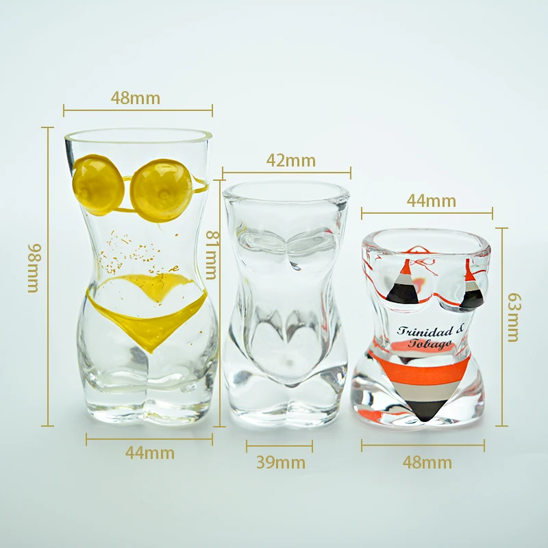 Unique Design Lady Body Shape Party Glassware Custom Made Cool Sexy Shot Glasses Buy Shot