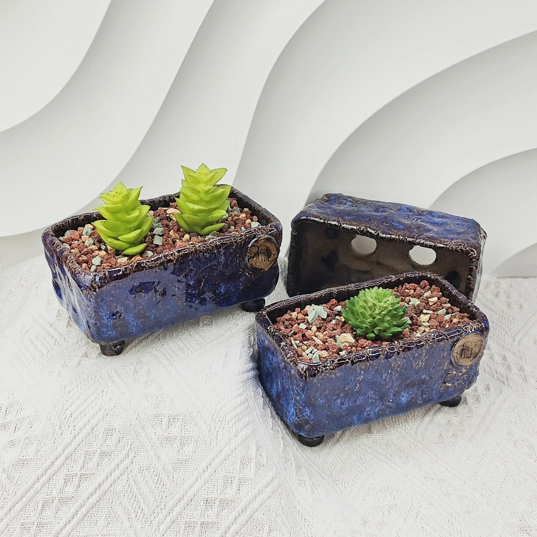 Modern Designs Glazed Ceramic Garden Pots Handmade For Planting Flowers