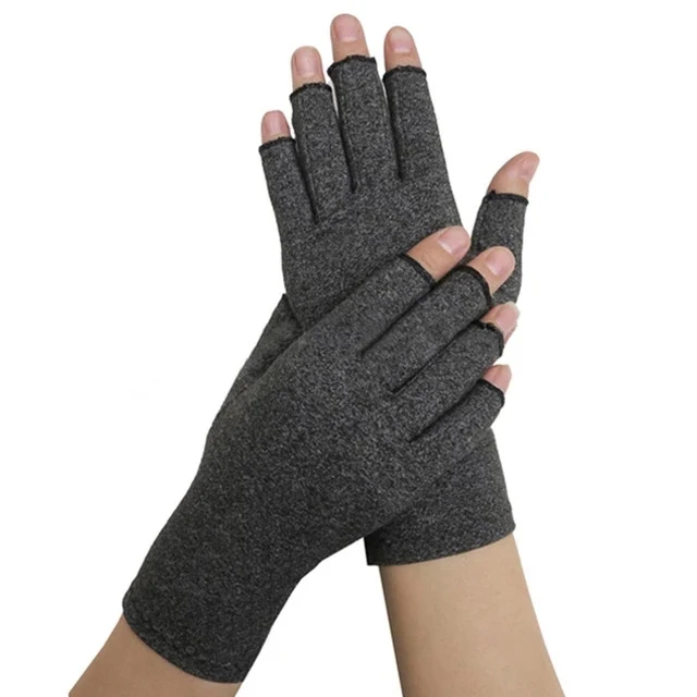 Colorful Stretchy Soft Cotton Spandex Anti Arthritis Fingerless ...