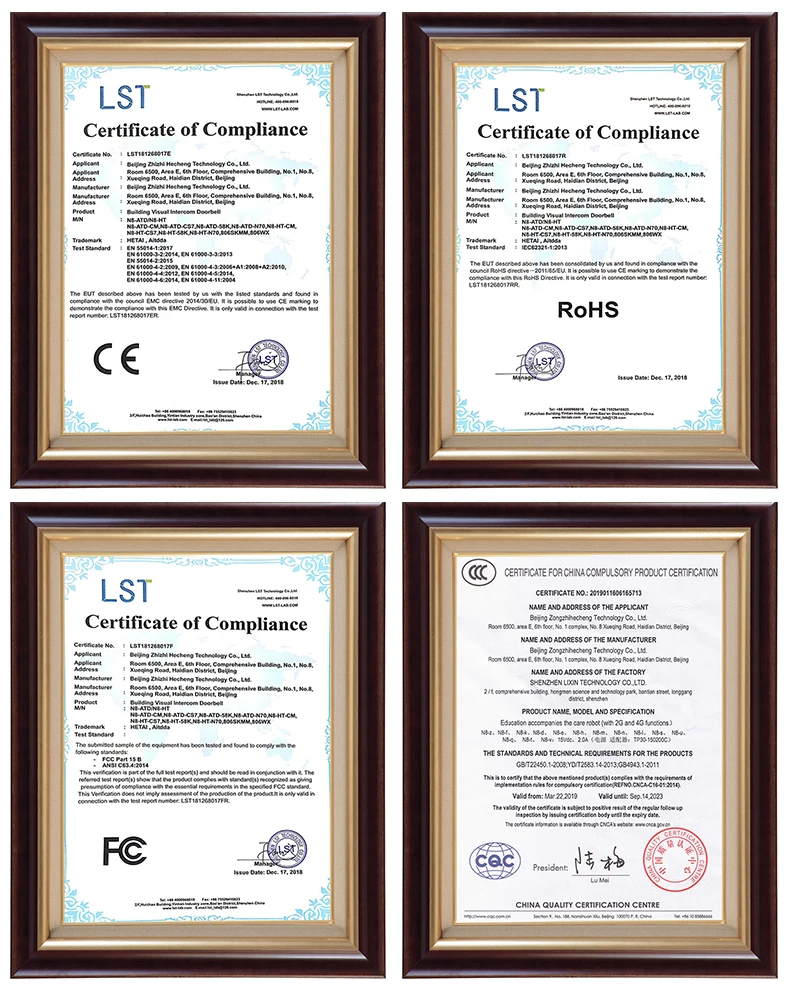 CE-ROHS-FCC-CCC