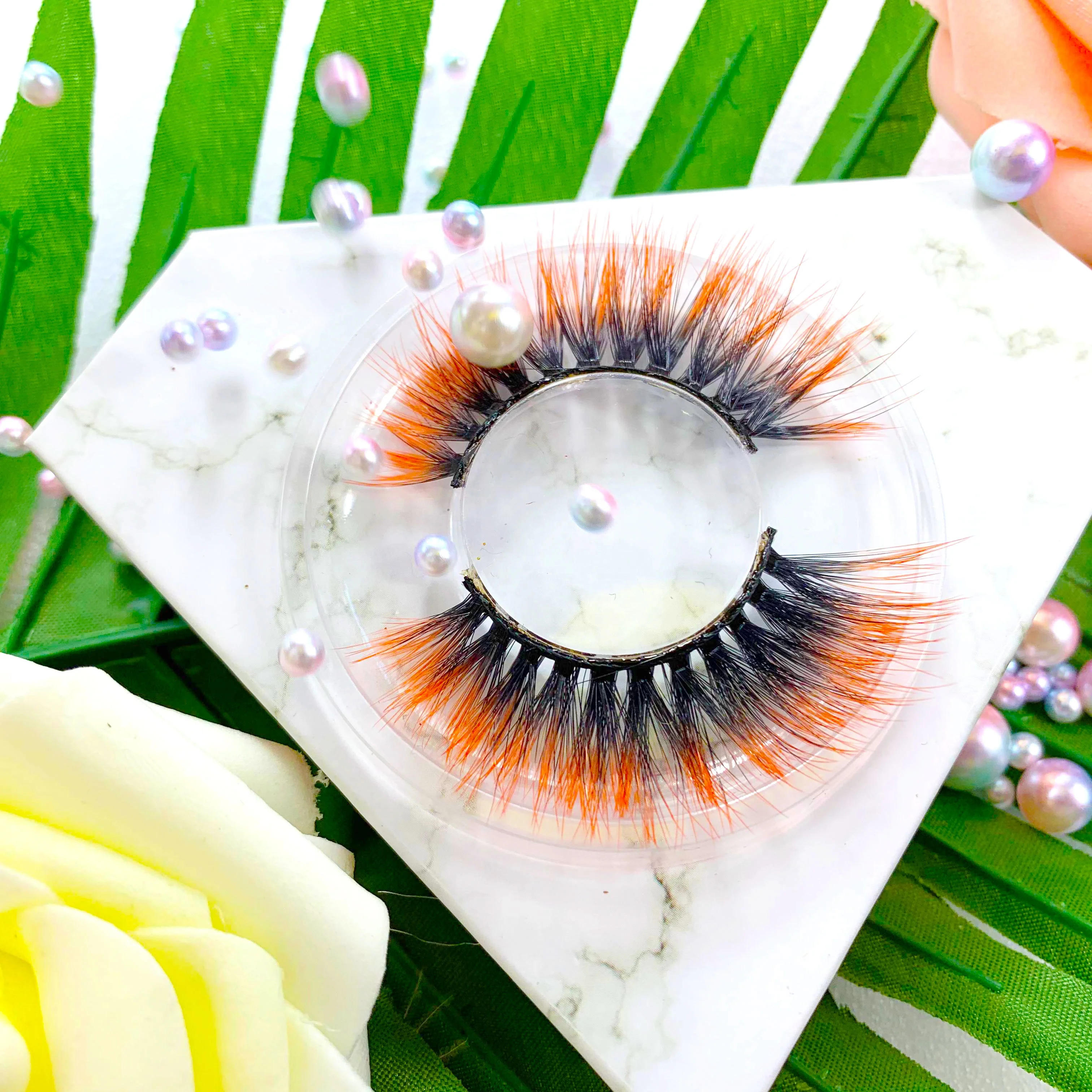 Colored Faux Mink Eyelash 3d 5d Hot Natural Lashes Beauty Eyelash