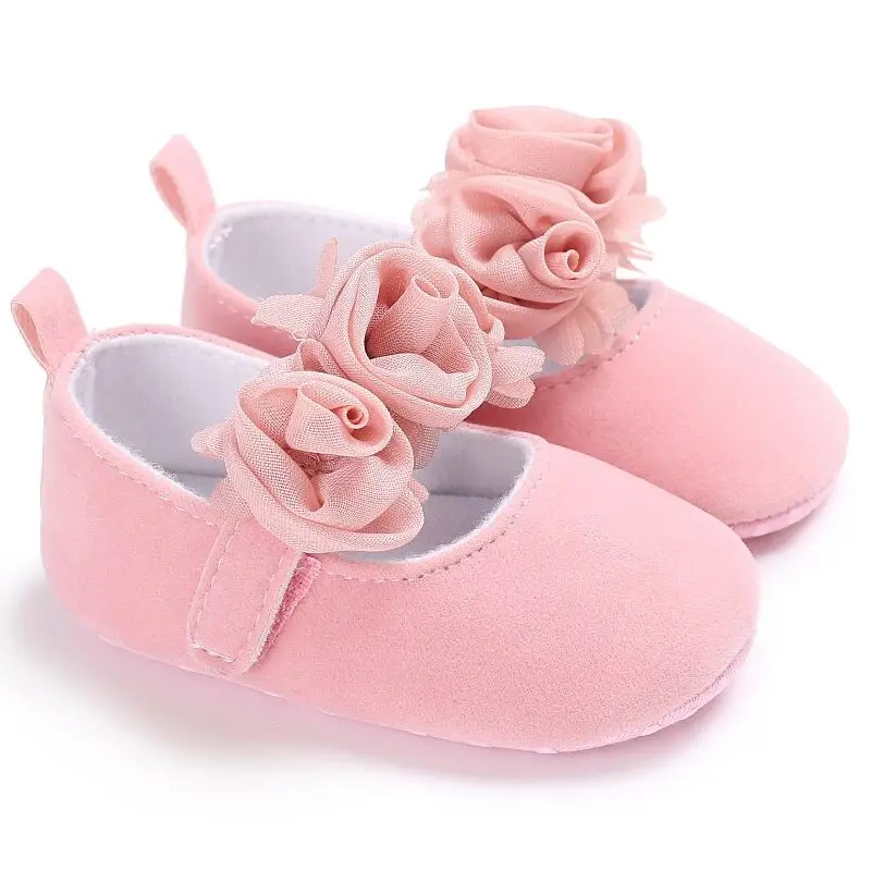 Discount Designer Toddler Girl Flowers Infant Soft Dress Baby Shoes