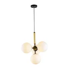 Original design hand blown glass copper disk hanging ceiling pendant light antique brass
