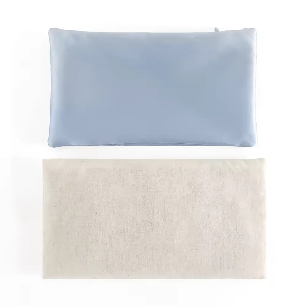 100 Grade 6a Mulberry Silk Eye Pillow Unbleached Cotton Inner Padding