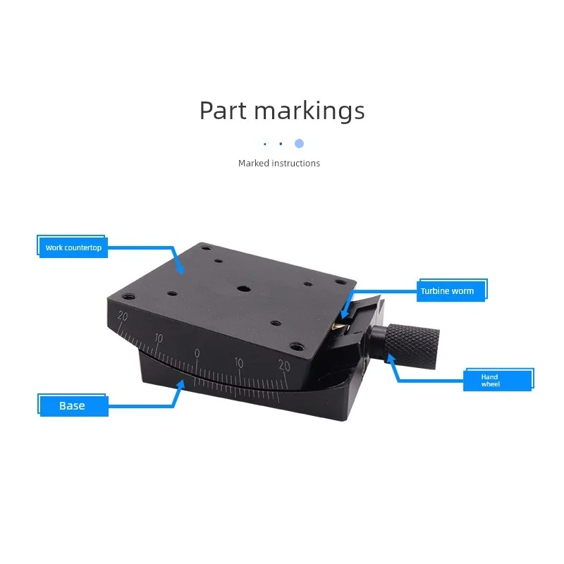 product x axis angle tilt curved sliding table  high precision optical adjustable angle manual displacement platform motor-14