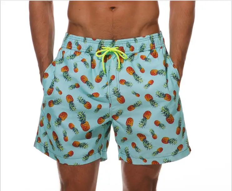 Personalised Summer European Beach Short Pants Loose Large Size Quick Drying Casual Men's Shorts Swimming Trunks Mesh384_voghion.com