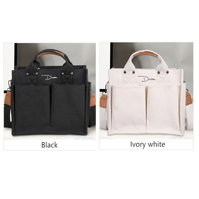 Student Korean Version Large Capacity Casual Messenger  Bag for Women Men Shoulder Bag New Canvas Handbag