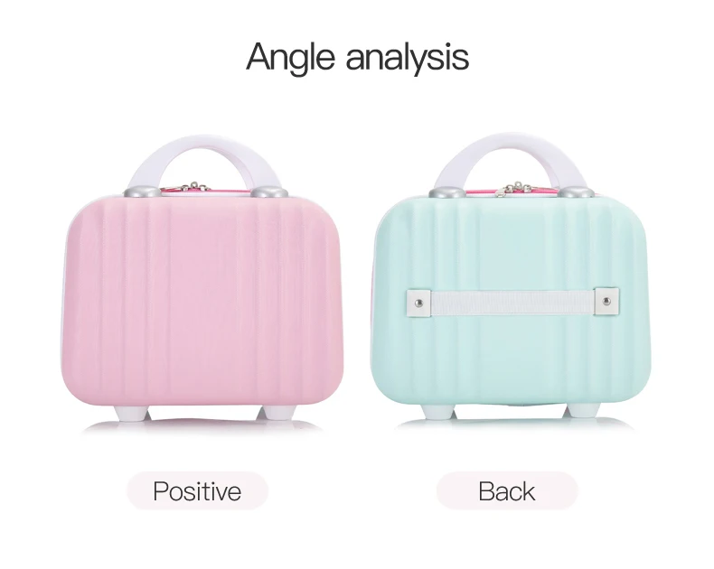 Mini Hard Shell Multicolor Cosmetic Case Luggage Small Travel Portable Suitcase Cosmetic Case