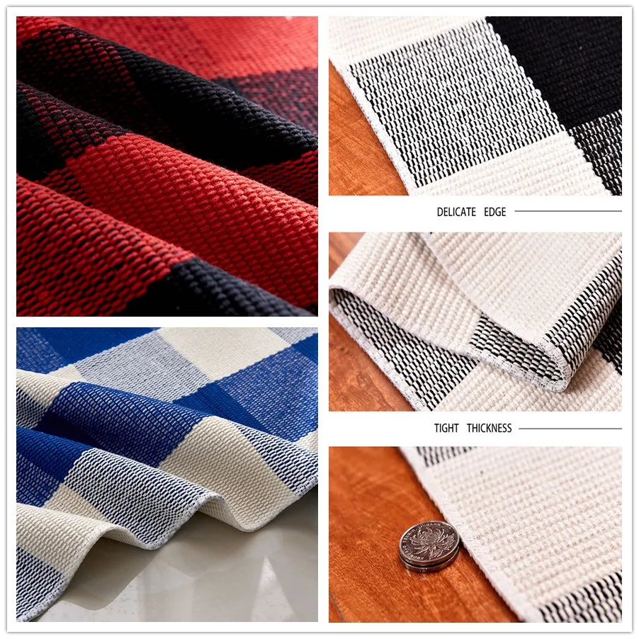 Checkered Buffalo Rug Carpets For Livingroom Plaid Alfombras Carpets