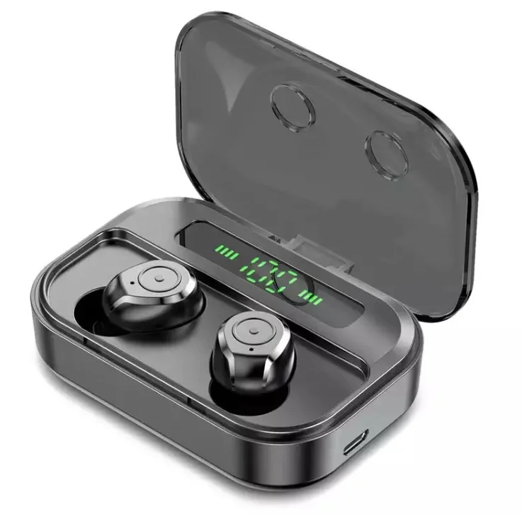 IPX7 Waterproof Wireless Blue tooth 5.0 Touch Screen Earphone with Large Capacity Charging Case LED Display Sport Headphones - ANKUX.COM