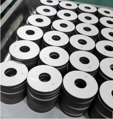 用于压电陶瓷换能器的50毫米pzt8材料焊接压电陶瓷压电环