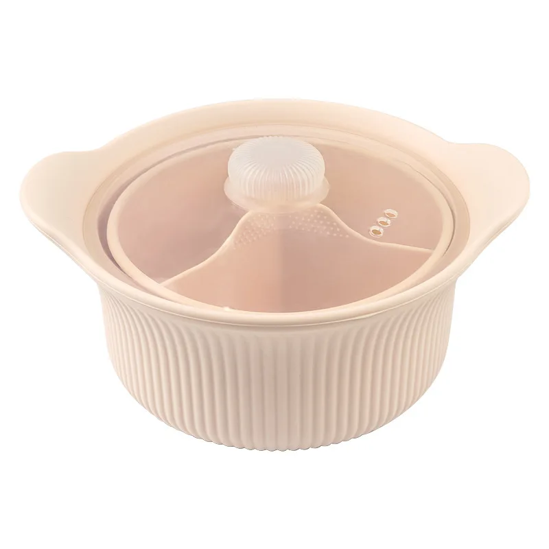 product 1250ml classic silicone food steamer air tight organizer for air fryer kitchen utensils wholesale for parties cooking pot type-2