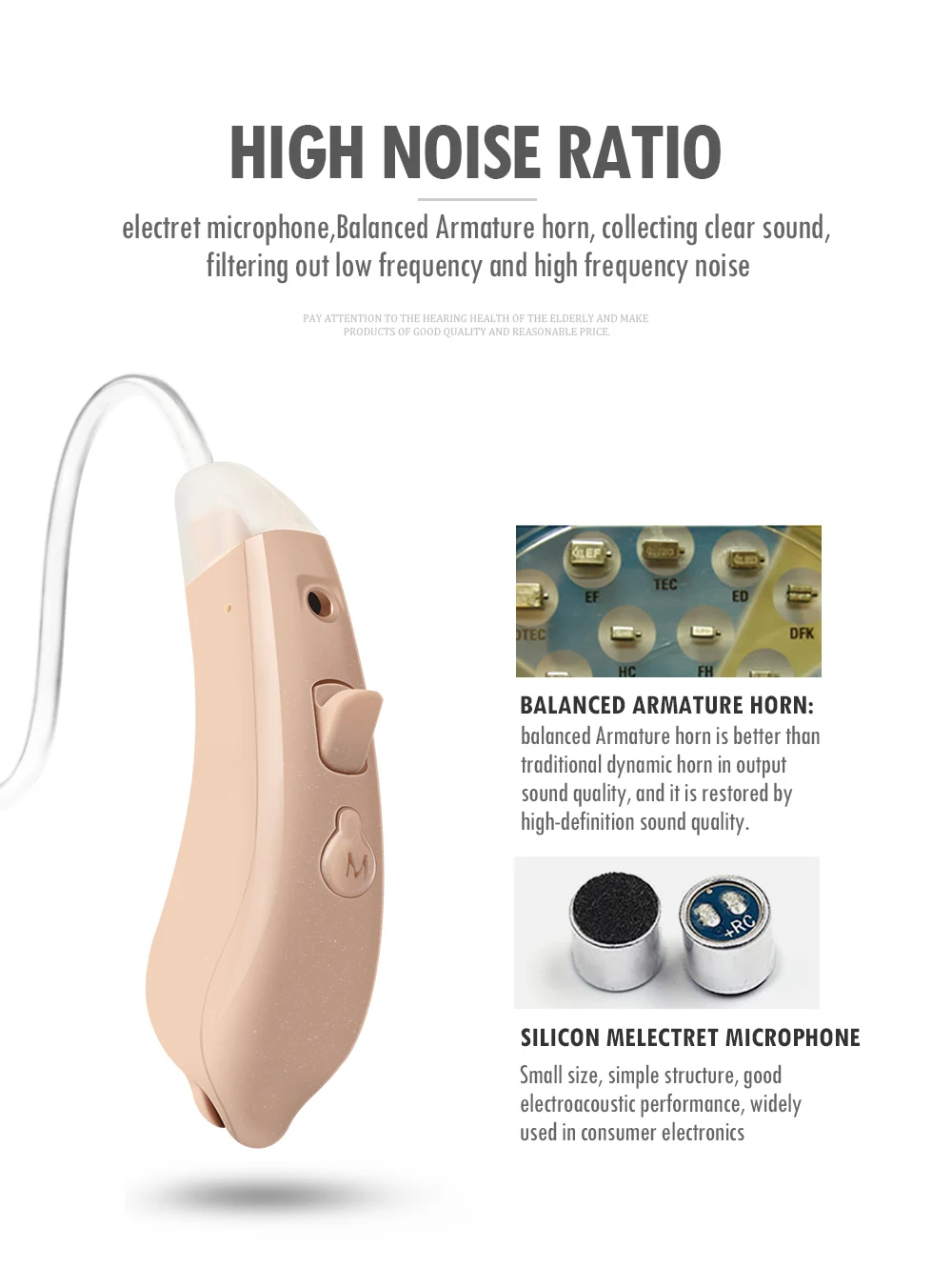 BTE Digital Hearing AIDS Long Battery Lift details