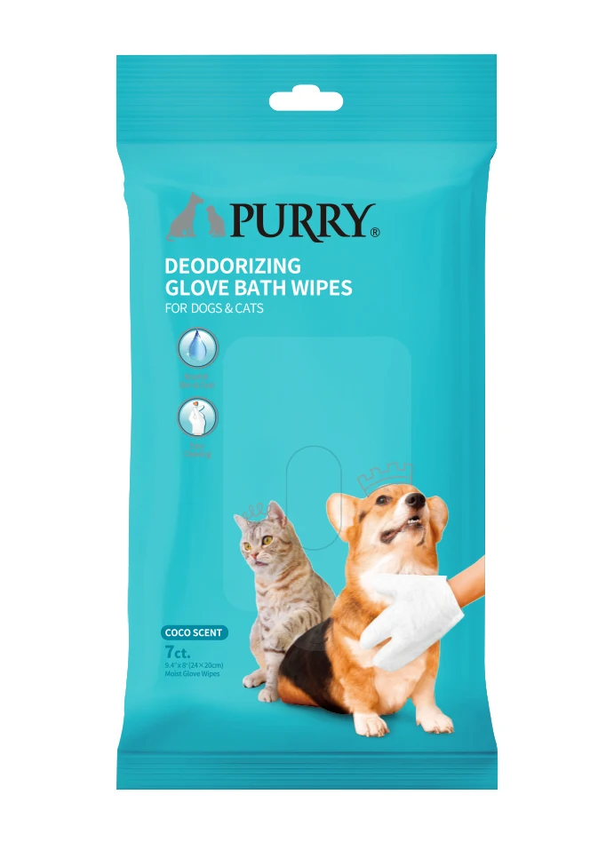 Deodorizing Glove Bath Wipes For Dogs And Cats Between Baths Buy