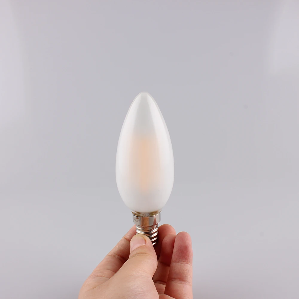 led Candle filament  bulb Dimmable  2/4/6W E27 C35 e14 vintage led edison light bulb manufacturers for chandelier