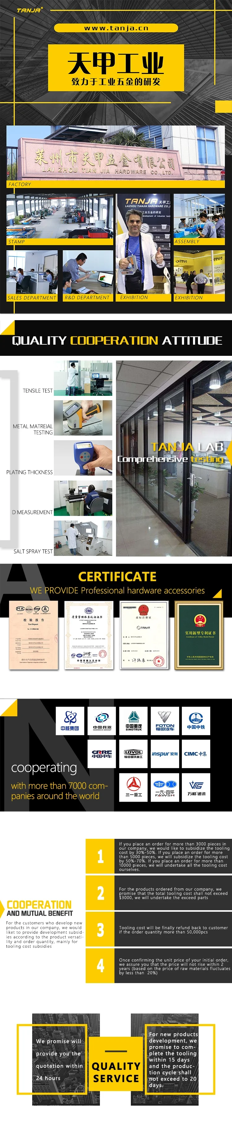 Tanja A92 Adjustable Toggle Latches Stainless Steel 304 Draw Latch