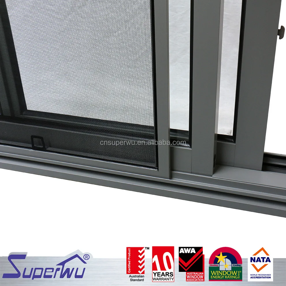 American impact proof aluminium two ways opening sliding window