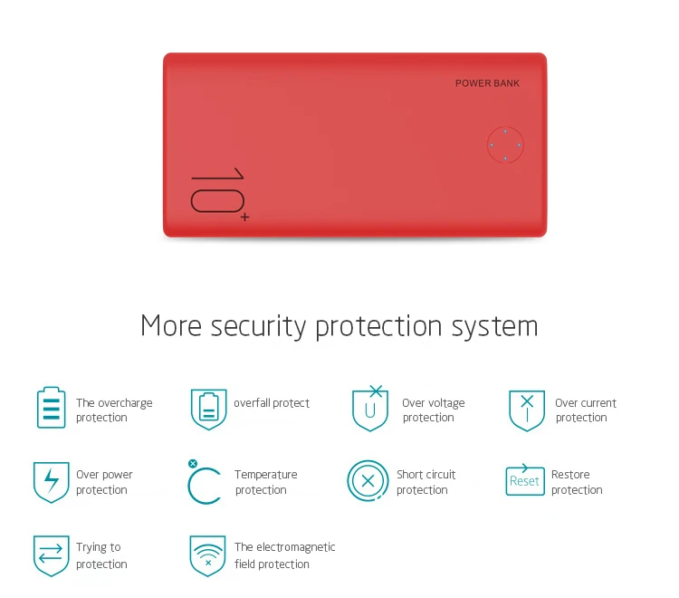 PUJIMAX high capacity Ultra Slim power bank 10000mAh ABS portable charging station - ANKUX.COM