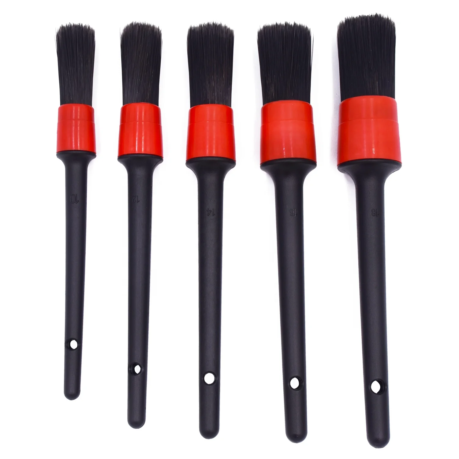 Customized Logo Cleaning Auto Tools Plastic Handle Car Detail Brushes