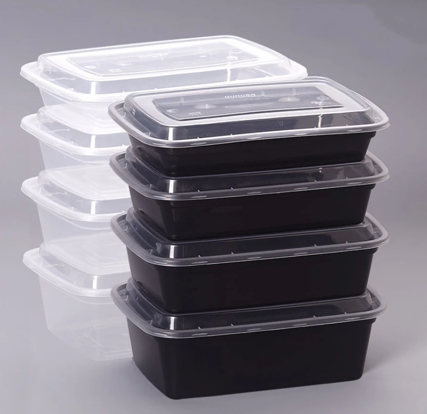 Top Selling 1500ml Plastic Food Storage Containers Bpa Free Meal Prep