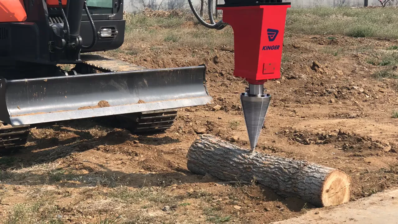 Kinger Forestry And Wood Processing Machinery Attachment Cone Screw Log