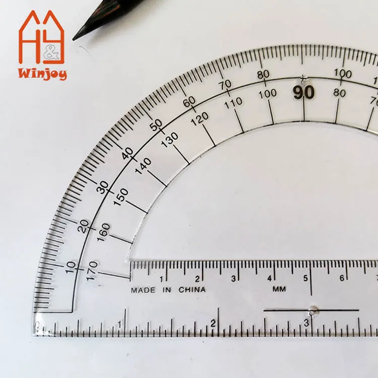 Angle Protractor Universal 180 Degree Big Protractor 15cm School Office