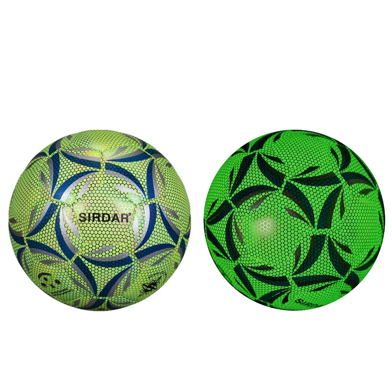 
luminous footba training football glow in the dark soccer ball size 4/5 professional reflective soccer balls 