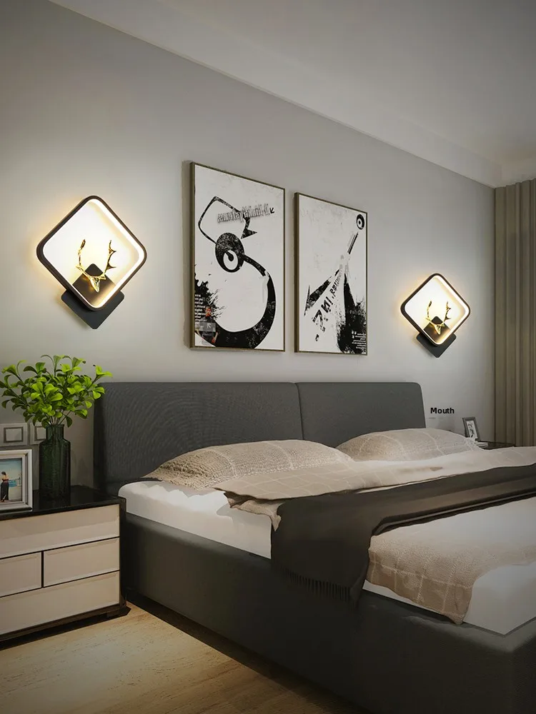 product indoor luxury design decorative home modern led creative wall lamp corridor bedroom bedside wall light-23