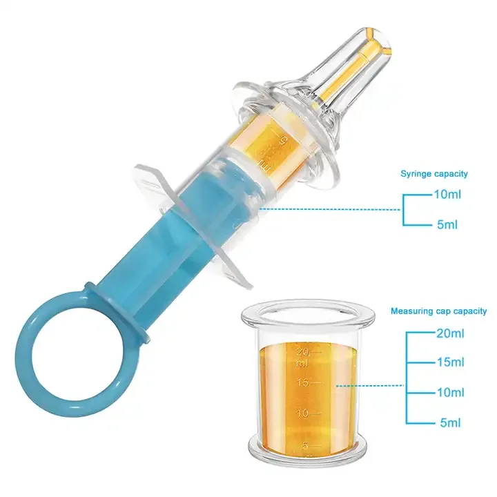 High Quality Infant Kids Smart Medicine Dispenser Needle Feeder Squeeze Baby Food Syringe Baby Fruit Juice Feeding Pacifier supplier