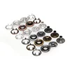 Oeko-Tex 100 test pass antique silver custom printed pearl prong snap fastener
