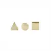 Nordic creative brass metal business card case office postcard display stand