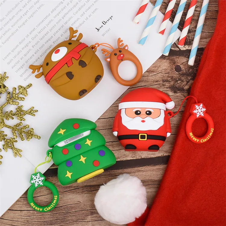 
3D Designers Fashion Shockproof Silicone Case Keychain Charging Case Protective Holder Silicon for Airpods 1 2 for Airpods Pro 