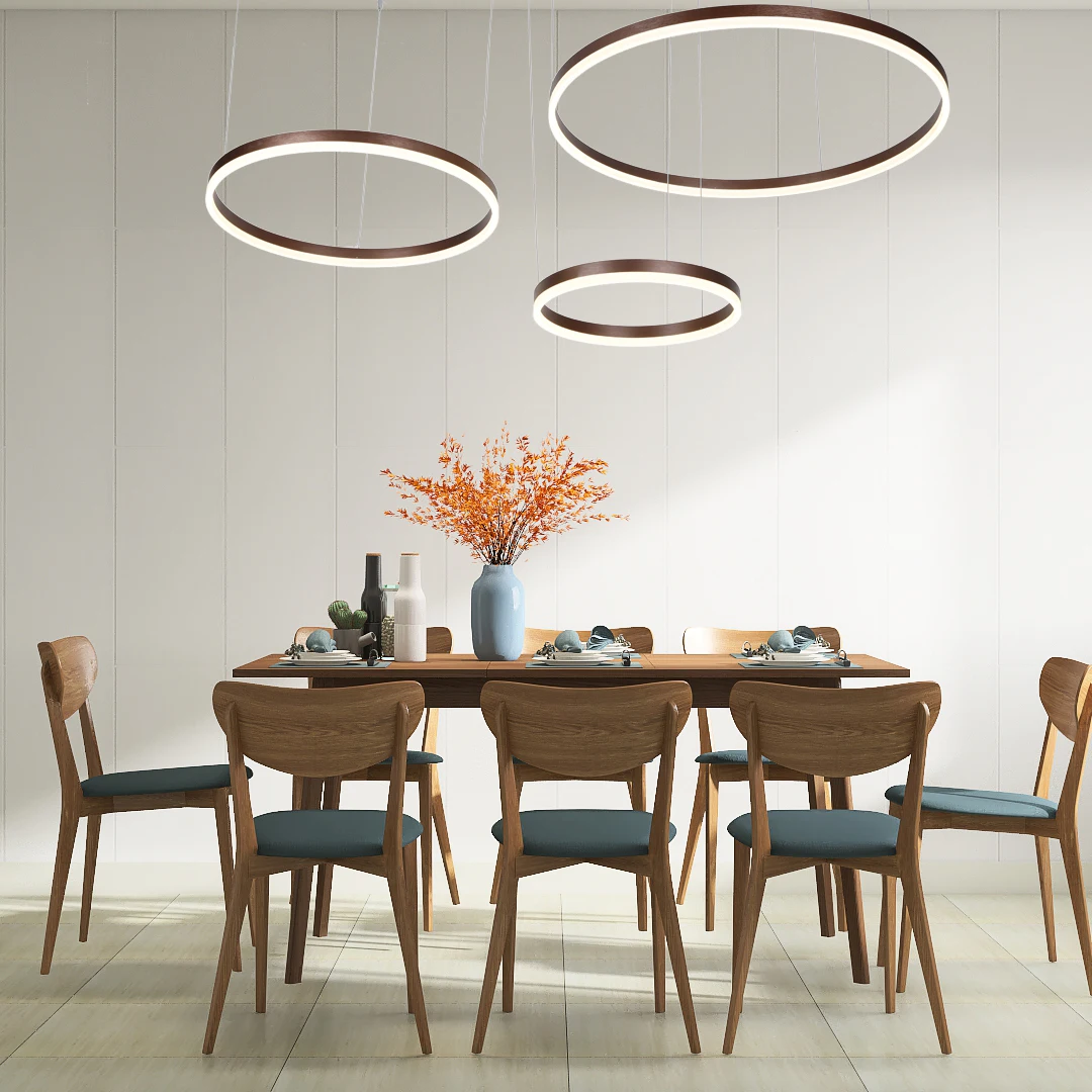 Pendant Lamp Modern Brushed Coffee Metal Base Diy Various Mounted Shape Sets Home Deco Livingroom Led Hang Line Dome Chandeliers