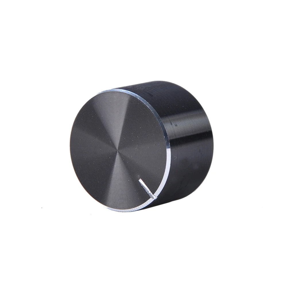 6mm 18teeth Knurl Spline Shaft 20x13mm Aluminum Knob Audio Guitar Bass