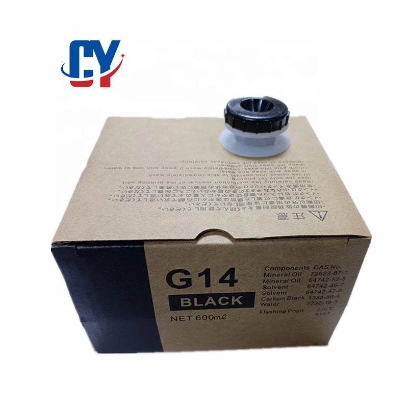 Duplo G14 Printer Ink - 600ml Black Ink for Digital Duplicators DP