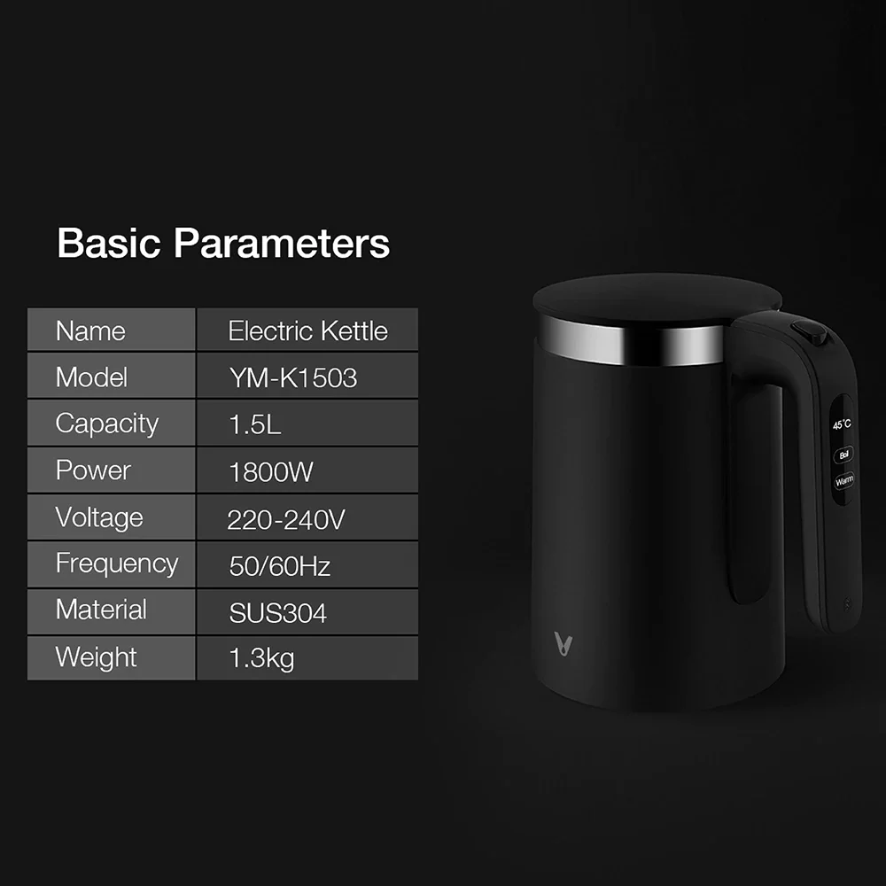 Viomi smart kettle черный. Xiaomi Viomi Smart kettle. Viomi Smart kettle Bluetooth Pro YM-k1503 / v-sk152b 1.5l Black. Чайник Xiaomi Viomi Smart kettle. Viomi Smart kettle v-sk152b.