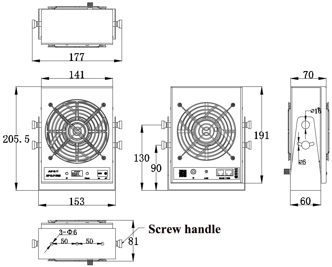  Mini Anti-stati eliminator Ionizing Air Blower industrial air ionizer