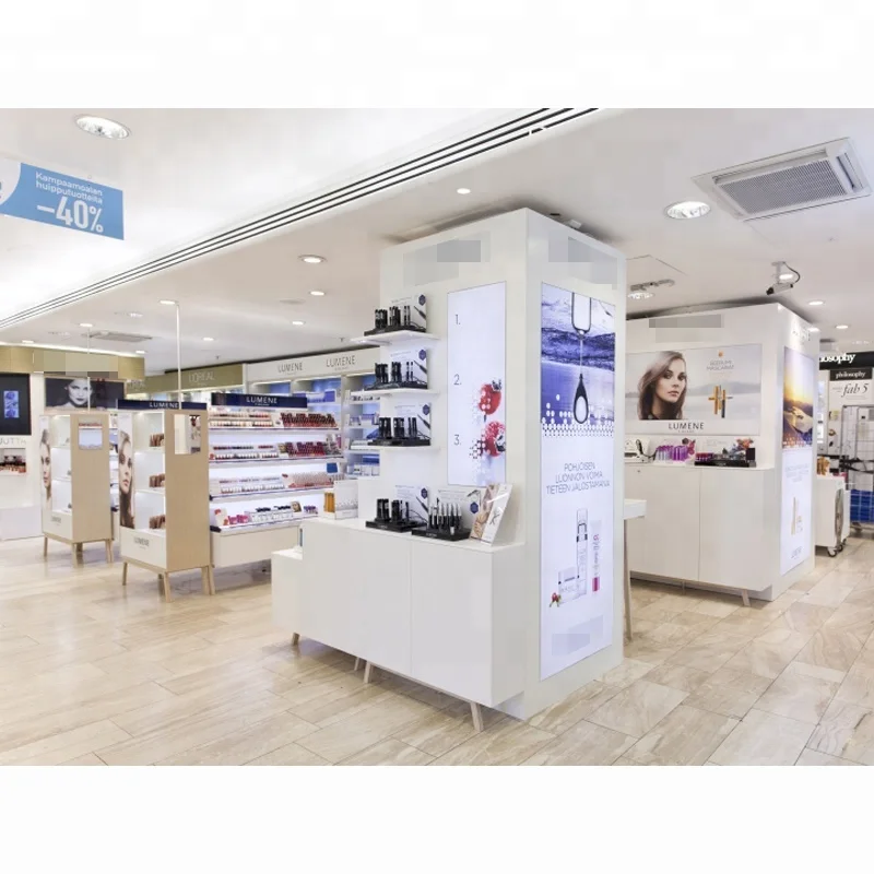 Lux Customized Modern Design Beauty Salon Store Furniture For Cosmetics